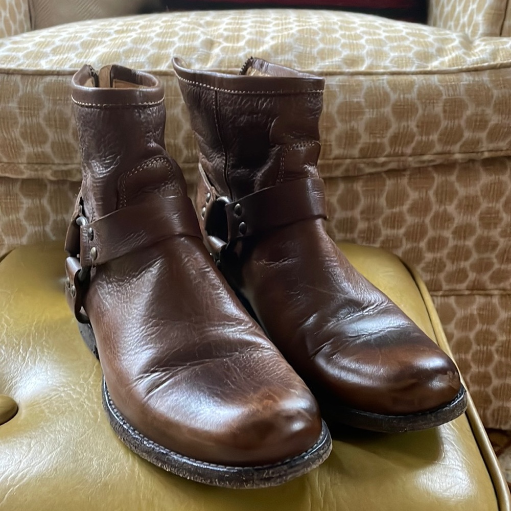 Frye Harness Ankle Boots